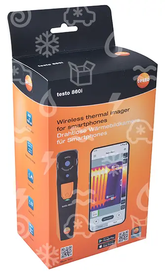 termokamera bezdrátová TESTO 860i pro chytré telefony, 256 x 192 pixelů, 0560 0860